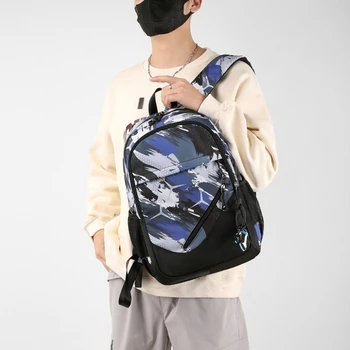 Рюкзак с принтом, сумки для книг через плечо, сумка для мальчика, студента, взрослого