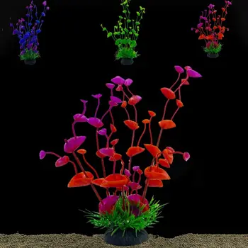 Имитация Искусственных Подводных растений Пластиковые Декоративные Водные Пластиковые Растения Поддельный Подводный Аквариум с водной Травой