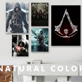 Игра A-Assassin Creed Плакат Печатает настенную роспись спальни, гостиной, стены бара, ресторана, наклейка Маленькая