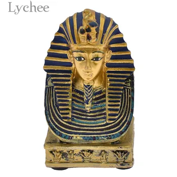 Lychee Life Винтажная Статуя короля фараона, Миниатюры короля Древнего Египта, украшение для дома, гостиной