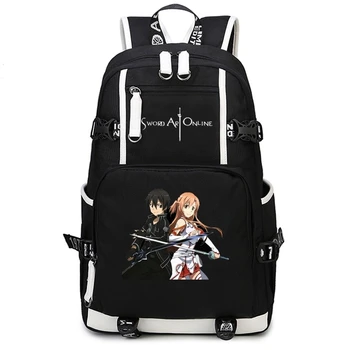 Аниме Sword Art Online Рюкзак для ноутбука Кирито Асунаюки Косплей Школьные сумки Сумка для студентов Колледжа Сумка для книг Дорожная сумка