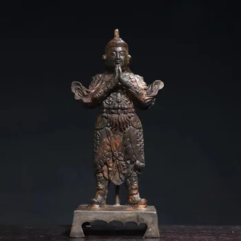 Старая медная статуя Будды короля-хранителя, вес 2085 кг, Бесплатная доставка
