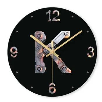 Настенные часы Современный дизайн, настенные часы из черного золота, большие бесшумные виниловые пластинки, настенные часы, Классический стильный декор для дома Reloj De Pared