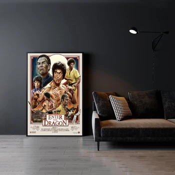 Постер классического фильма Брюса Ли о кунг-фу 