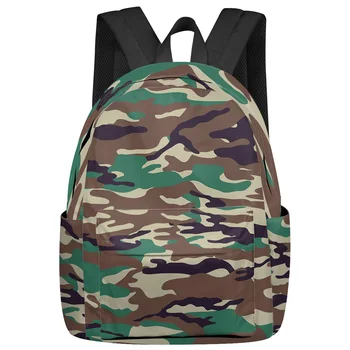 Камуфляжный рюкзак для подростков, школьные сумки для студентов, сумка для ноутбука, Женский повседневный рюкзак для путешествий