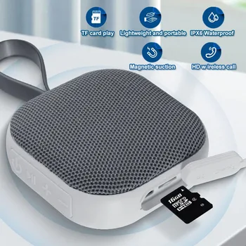Мини Карманный динамик Bluetooth Портативная звуковая панель Hifi Тканевый Магнитный музыкальный плеер Bluetooth Водонепроницаемая поддержка TF-карты громкой связи
