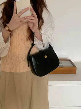 Новая ретро-сумка в корейском стиле Instagram, элегантная и универсальная для светских львиц, сумка через плечо