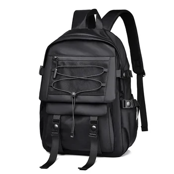 Черный рюкзак мужской Оксфордский водоотталкивающий 15,6-дюймовый рюкзак для ноутбука для отдыха на природе