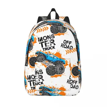 Рюкзак со следами шин от автомобиля Monster Truck, мужской рюкзак для школьников, женский рюкзак для ноутбука большой емкости