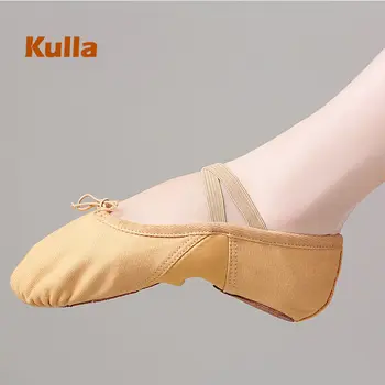 Детская балетная танцевальная обувь на пуантах Для девочек, для сальсы, латиноамериканских джазовых выступлений, для женщин, Детская танцевальная обувь для йоги, Размер 28-38