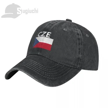 Флаг Чешской Республики С буквами Промытая хлопчатобумажная кепка Gorras Snapback Бейсболки для папы для путешествий на открытом воздухе Солнцезащитные шляпы Casquette