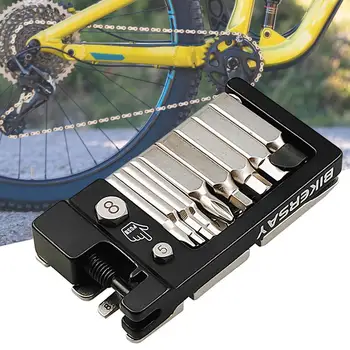 1 Комплект Прочной Отвертки Комбинированный инструмент Коррозионностойкий Многофункциональный Велосипедный инструмент Складной Дизайн Нержавеющий