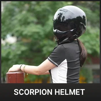 Новое поступление, шлем Scorpion, съемный многоцелевой комбинированный шлем, мотоциклетный локомотивный шлем, наполовину шлем хищника