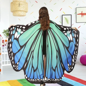 Женская шаль с крыльями бабочки Быстро и просто Наденьте костюм на Хэллоуин с крыльями, подходящий для женской костюмированной вечеринки