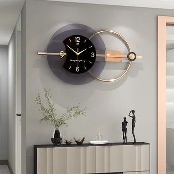 Настенные часы в гостиной, Роскошные современные простые ресторанные подвесные креативные настенные часы, украшение для дома Reloj De Pared Home Decor