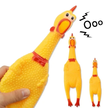 31 см 17 см Кричащая курица, сжимающая звуковую игрушку, Игрушечный продукт для домашних животных, Игрушки для собак, Пронзительный инструмент для декомпрессии, Забавные гаджеты