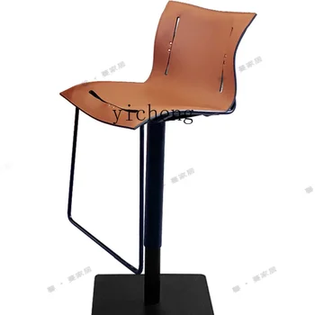 ZC Барный стул Домашний Современный Минималистичный стул Железный Подъемный Барный стул Со спинкой Барный Стул Барный стул
