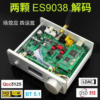 SU9 Двухъядерный ES9038 DSD512 Bluetooth 5,0 Декодер DAC Усилитель для наушников LDAC