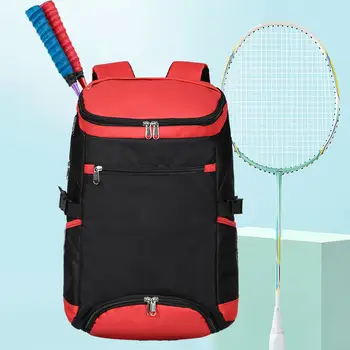 Теннисный рюкзак большой вместимости с отделением для обуви, сумка для ракеток, рюкзак для бадминтона, ракетки для сквоша, мячи, аксессуары