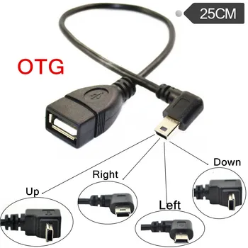 Кабель для передачи данных Mini USB OTG T-Port Подходит для подключения кабелей для плоских панелей, таких как Onda Power