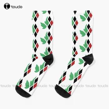 Носки Harlivy (внахлест), Черные носки для мужчин, Унисекс, носки для взрослых, подростков, молодежи, Персонализированный рождественский подарок с цифровой печатью 360 ° на заказ