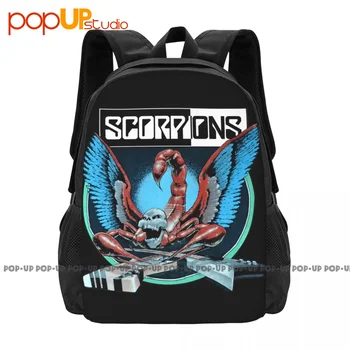 1990 Scorpions Crazy World Tour 90-91 Рюкзак Большой емкости Сумка для книг, Рюкзаки для тренировок, Индивидуальная одежда