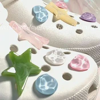 Серия Water Wave Star Croc Charms от дизайнера Ins Популярное украшение для сабо, сандалий, красивых подарков для мальчиков и девочек