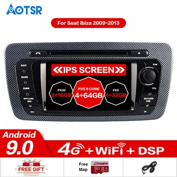 Aotsr Android 9,0 GPS навигация автомобильный DVD-плеер Для SEAT IBIZA 2009 2010 2012 2013 Авто стерео мультимедийное головное устройство авто радио