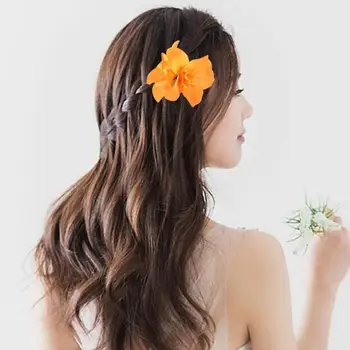 Заколки-шпильки, Элегантная заколка для волос с орхидеей, Универсальный аксессуар 