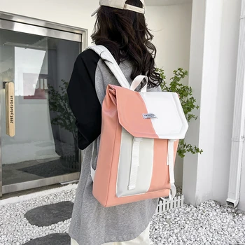 Простой модный Высококачественный женский рюкзак из водонепроницаемой нейлоновой ткани для девочек, школьная сумка для подростков, дорожная сумка большой емкости