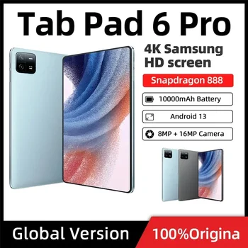 2024 Оригинальная Глобальная версия Pad 6 Pro Snapdragon 888 Xioami Планшетный ПК Android 13-11 дюймов Оперативная ПАМЯТЬ 16 ГБ + Встроенная ПАМЯТЬ 512 ГБ 5G WIFI HD 4K Mi Tab