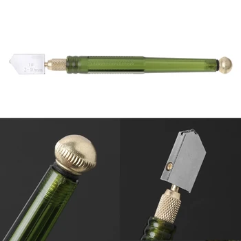 Алмазный наконечник, противоскользящая твердосплавная металлическая пластиковая ручка, стеклорез для подачи масла, 19QB