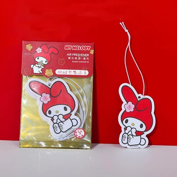Miniso Sanrio My Melody Ароматические таблетки для ароматерапии в автомобиле Подвеска для гардероба милой девушки Стойкий аромат праздничный подарок