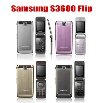 Оригинальный разблокированный Samsung S3600 1.3MP 2.8 Дюймов Мобильный телефон с поддержкой GSM 2G с функцией откидывания