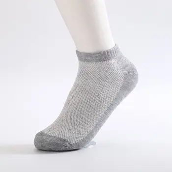 Мужские летние дышащие трикотажные носки до щиколотки, Сетчатые носки, мужские носки-лодочки, Невидимые носки