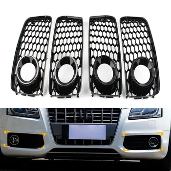 1 Пара автомобильных сотовых сеток для решетки радиатора переднего бампера противотуманных фар Audi A5 S5 B8 RS5 S-line 2008 2009 2010 2011 2012