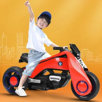 Крутой Электрический Мотоцикл Игрушечный Автомобиль Властный Красивый Мотоцикл Для Мальчиков И Девочек