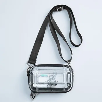 Новая женская сумка через плечо, прозрачная косметичка из ПК, дизайнерский чемодан, сумки-мессенджеры на молнии, мини-косметички для стирки