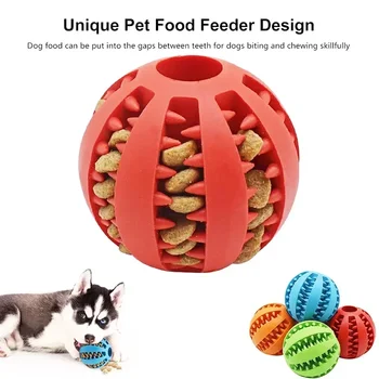 Протекающие 7-сантиметровые игрушки для зубов из натурального каучука Perro для собак, жевательный мячик для кошек, Интерактивные аксессуары для чистки игрушек