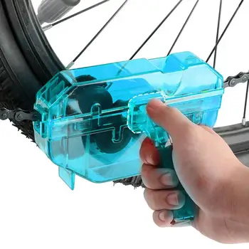 Скруббер для велосипедной цепи Инструмент для чистки велосипедной цепи Велосипедные аксессуары для горных и шоссейных велосипедов Глубокая простая очистка цепи