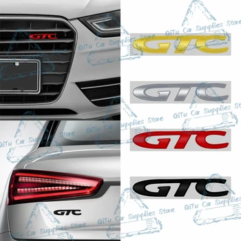 3D Металлический Логотип GTC Эмблема Передней Решетки Автомобиля Значок Заднего Багажника Декоративная Наклейка Для Opel Astra Insignia Corsa Vectra Zafira Mokka OPC