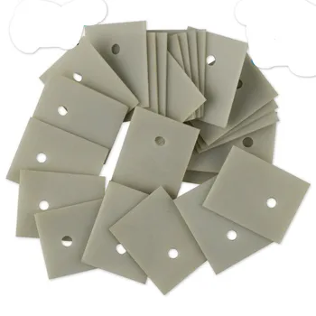 10шт Керамический лист из нитрида алюминия Теплоизоляционный керамический лист TO-220/247/264 / 3P Мощный теплоотвод