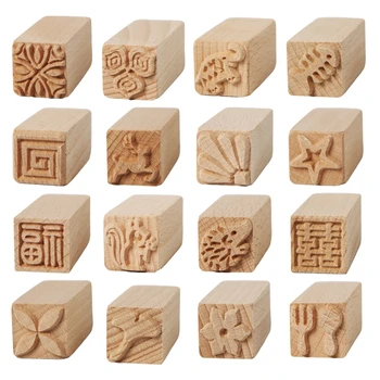 Деревянный глиняный штамп DIY глиняные инструменты штампы моделирующий шаблон штамп для глины Скалка текстурированные ручные роликовые уплотнители