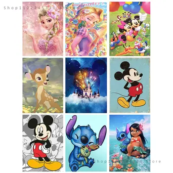 Картины на холсте Disney Плакаты и принты животных с мультяшными персонажами, настенные рисунки, декор для гостиной, Украшение дома