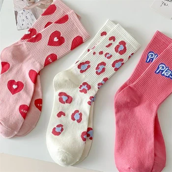 2023 Корейские модные носки sweet woman, милые носки love square, забавные носки для уличного хип-хопа, скейтбординга, счастливые носки