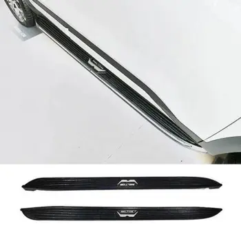 2шт Боковых ступенек подножек педали Nerf Bar Серебристо-черный Подходит для KIA Seltos 2020-2023