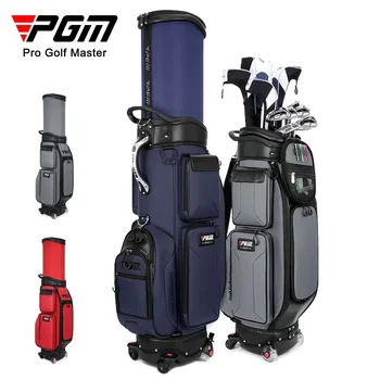 Новая мужская сумка для гольфа PGM с тормозами, четырехколесная телескопическая сумка для переноски воздуха