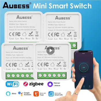 Мини-Умный Выключатель ZigBee Zigbee Light Switchers 16A с 2-Полосным Управлением Smart Home Breaker С Tuya Smart Life Alexa Alice Google Home