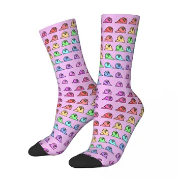 Забавные мужские компрессионные носки Happy; Радужные винтажные носки Harajuku Parrot в стиле хип-хоп; новинка; Повседневные носки Crew Crazy с подарочным принтом