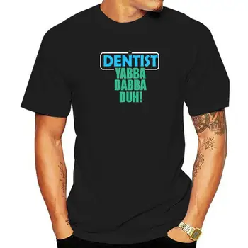 Забавные футболки Dentist Yabba, мужские хлопковые топы оверсайз, уличная одежда, футболки, повседневные футболки для мальчиков с коротким рукавом